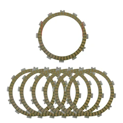 LOPOR 7 Pcs Motorcycle Fibrous Street Clutch Discs Plates For HONDA CR250 CRF450 CR480 CR500 XR500 XR600 XL600 NX650 VF700