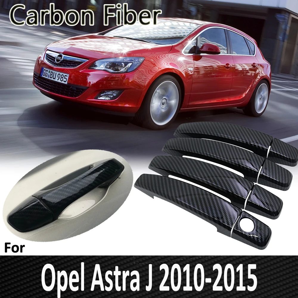 Pop for Opel Astra J 2010 2011 2012 2013 2014 2015 Auto Door Handle Cover Sticker Decorations Car Accessories