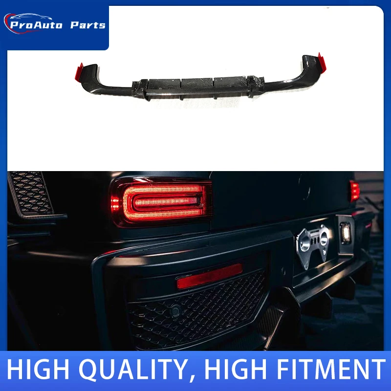 

Задний диффузор Rocket 900 для Benz G-Class W464 Brabu Body Kit G900 Dry Carbon Rear Lip B Style Wide BodykitDry Carbon Bumper Lip