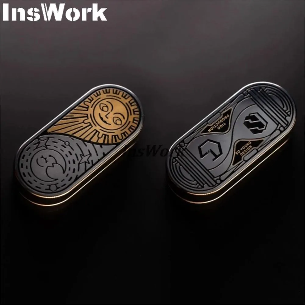 الأسهم LGEDC محفورة الشمس والقمر دفع المنزلق المعادن فيجيت المنزلق المغناطيسي اللعب الإجهاد اللعب