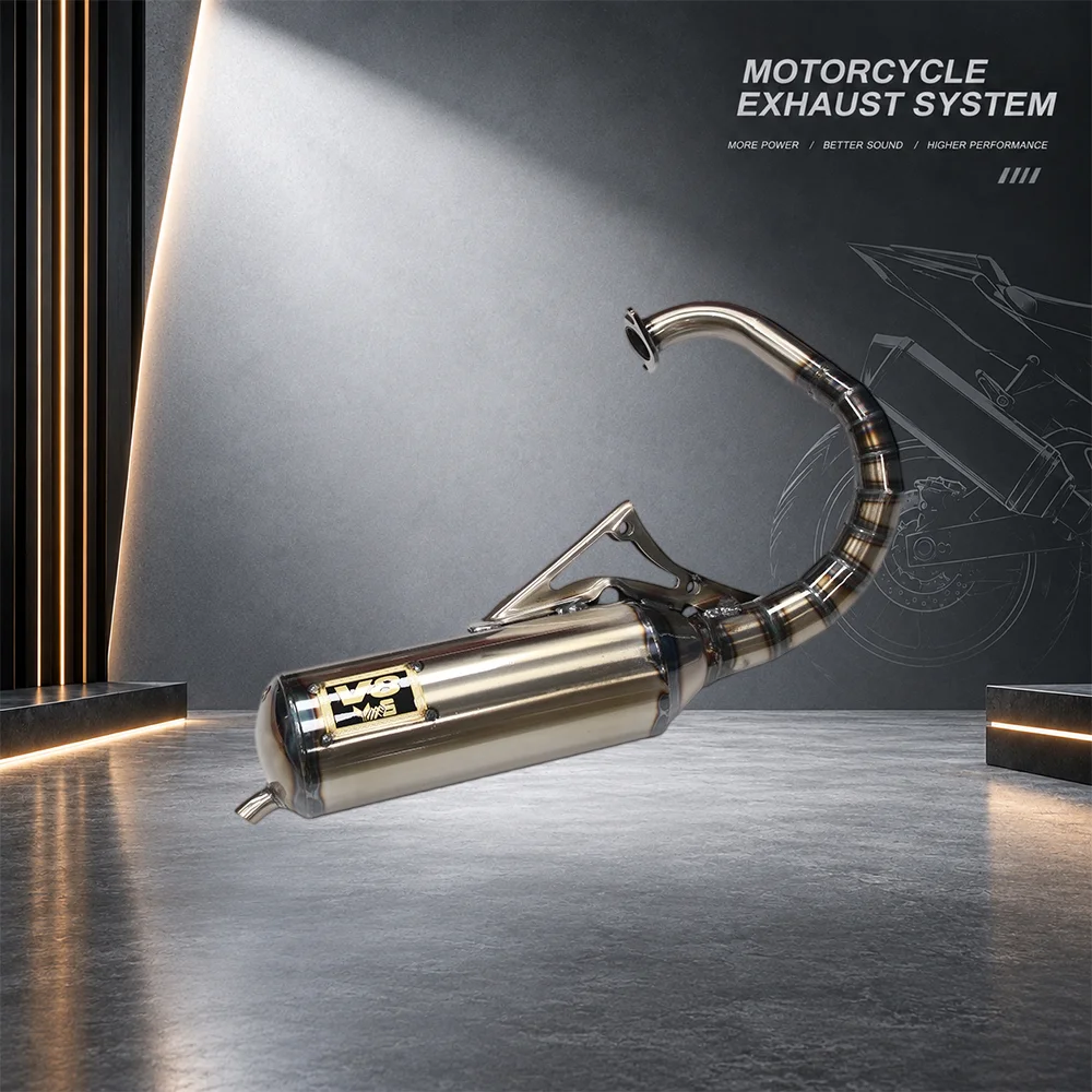 DIO AF17 AF18 AF26 AF27 AF28 V8 Modified Slip-On Full Exhaust System Racing Exhaust Pipe Stainless Steel