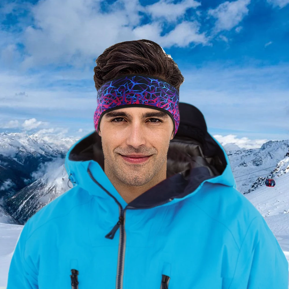 Winter Thermal Sports Headband Ear Warmer Running Sweatband Men Women Fleece Skiing Outdoor Hairband Headscarf Hair Accessories