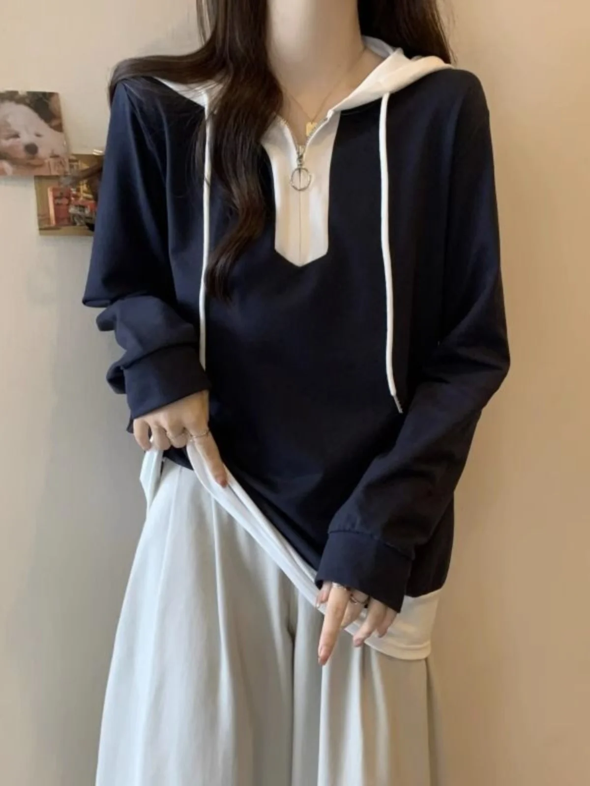 

Милые толстовки с капюшоном Y2K, женские офисные модные легкие одинаковые бархатные верхние американские мешковатые толстовки с длинными рукавами для студентов, розовые для отдыха