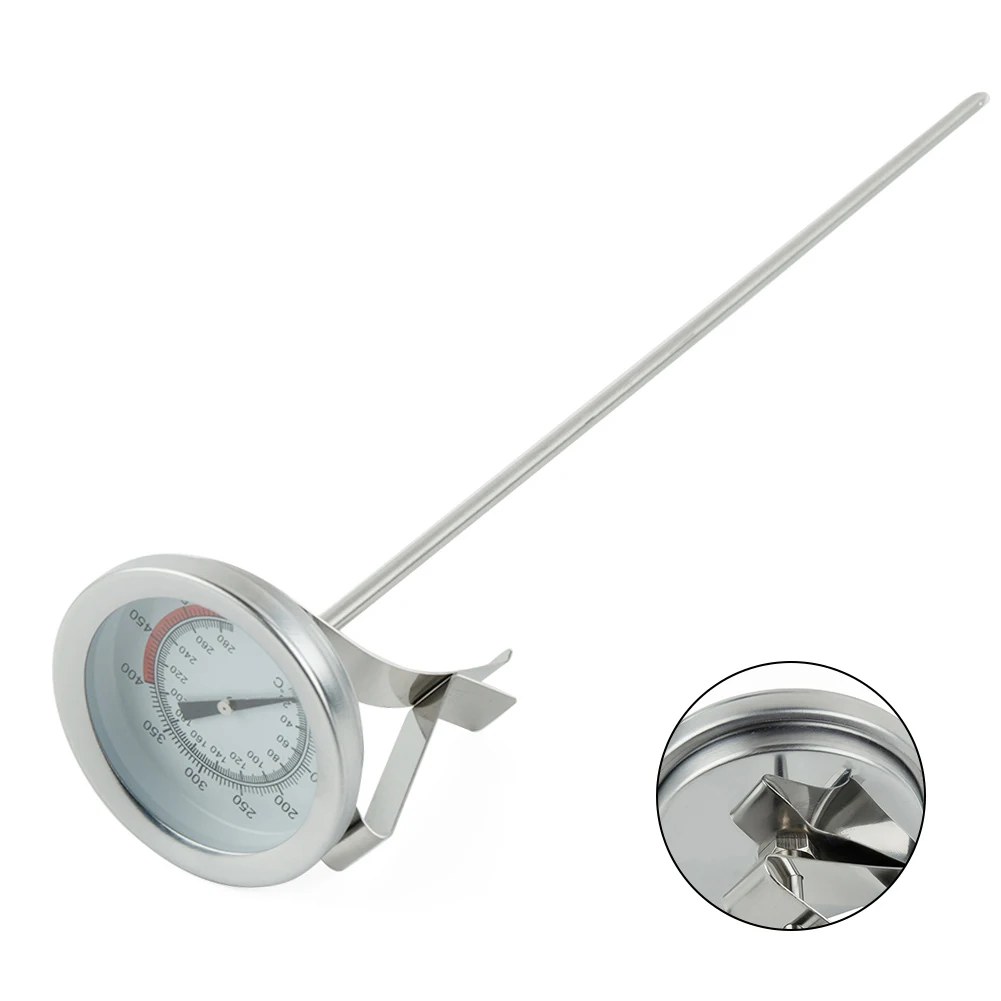 Precise and Fast Food Reading Thermometer Stainless Steel Material Metal Pointer Design Shrink Sleeve Oil Measuring Tool