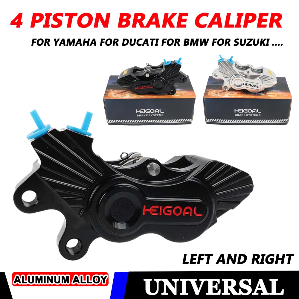 

Universal Motorcycle 4 Piston Radial Mounting Brake Caliper 40mm Hole Pitch For Ducati for Kawasaki for YAMAHA For BMW Scooter