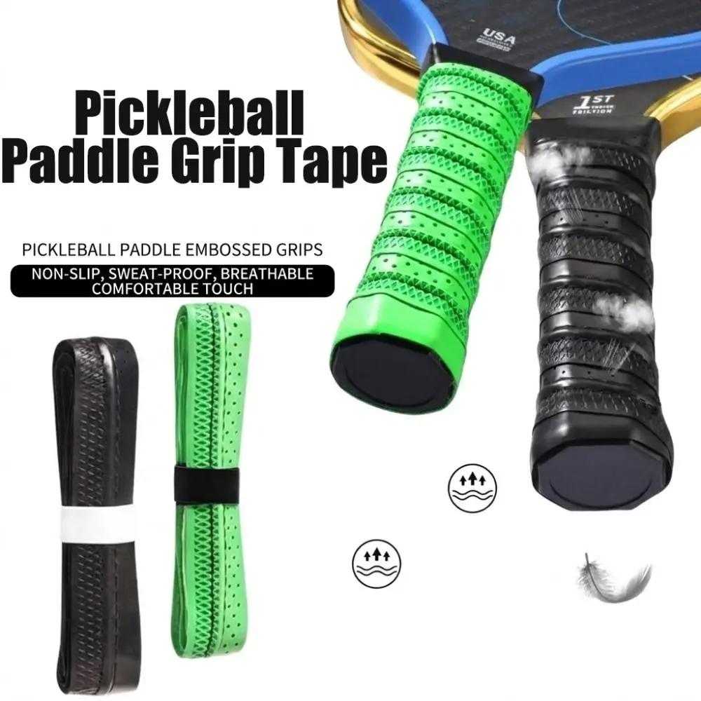 2Pcs Non Slip Pickleball Paddle Grip Tape Moisture Wicking Wear Resistant Pickleball Racket Replacement Grip Wrap Breathable