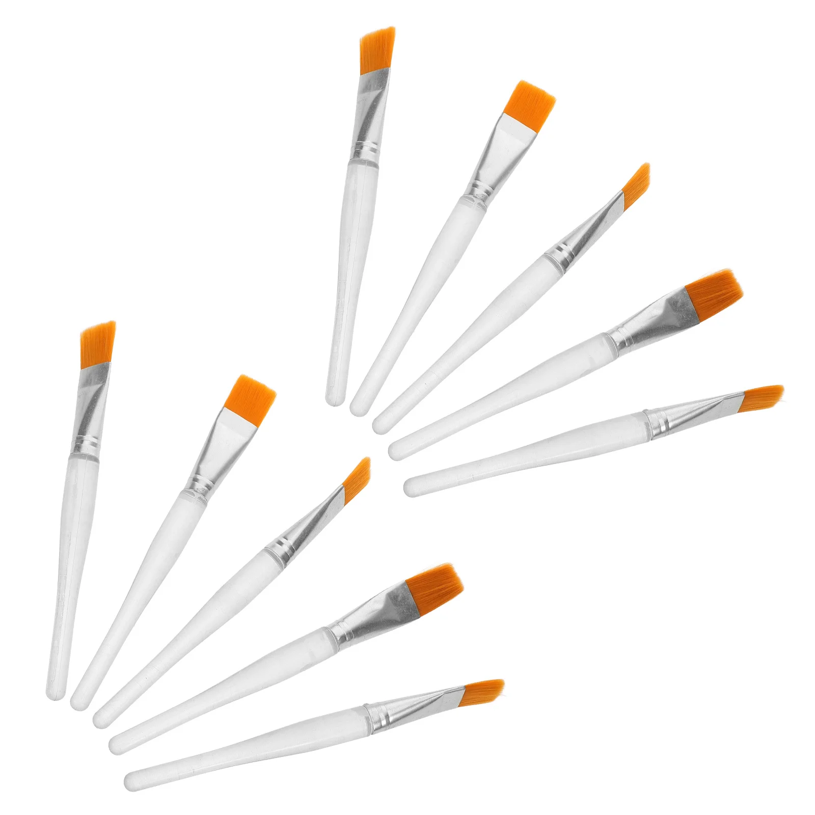 

10Pcs Sand Painting Brushes Nylon Durable Oil Paint Brush Set for Acrylic Watercolor Gouache Drawing Nylon Oil Paint Brush