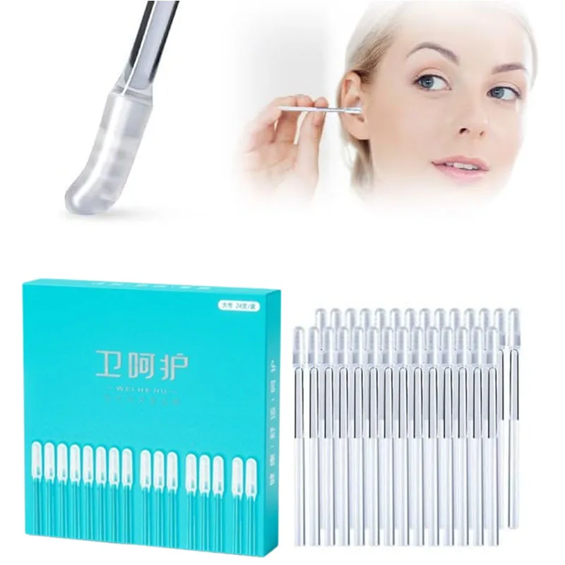 

Ear Wax Removal Sticks Adhesive Ear Cleaning Swabs Safe Ear Pick Tool for Earwax Removal Cotton Buds