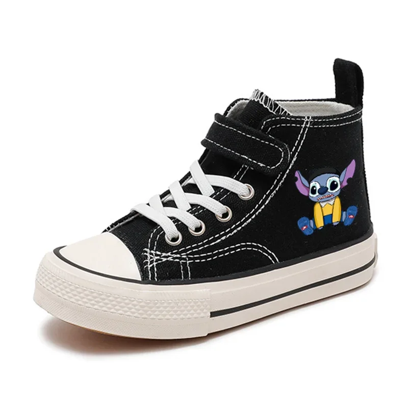 Disney Lilo Stitch infantil Calçado Esportivo Estampado de Desenhos Animados, Tênis Casual, Sapatos Conforto Feminino Kawaii, Moda