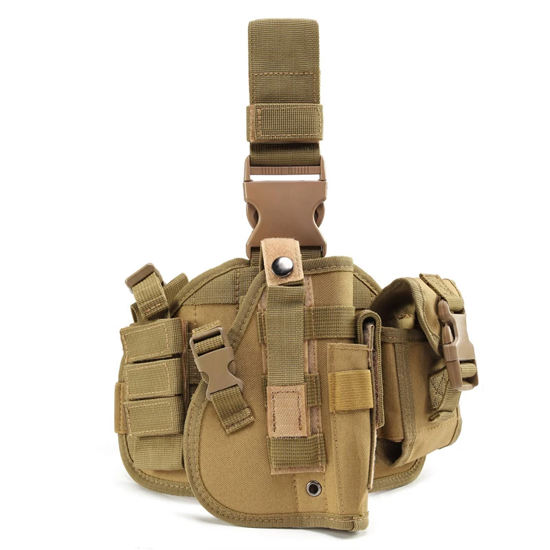 

Pistol Gun Leg Holster Multi-purpose Gun Holster Outdoor Camouflage Airsoft CS Leg Bag For Universal Gun