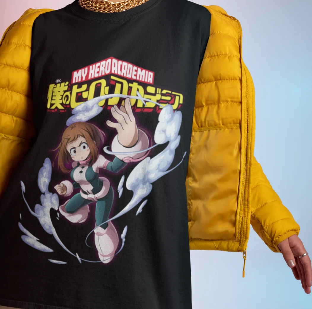 Camisa Anime Ochaco Uraraka, Ochako BKNA camiseta, Camiseta Boku No Hero Academia, MHA