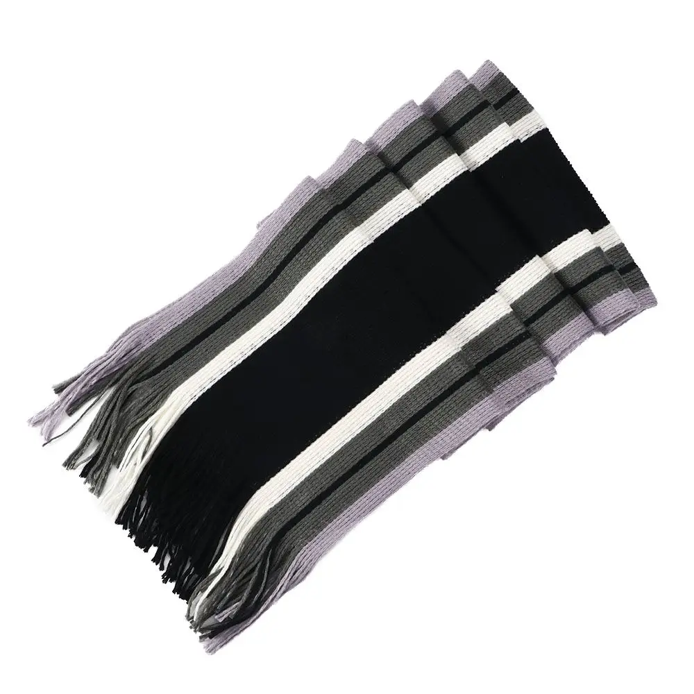 Scarves Scarves with Tassels Men's Shawls Warm Winter Business Affairs Scarves Tassel Scarf Scarf Fringed Muffler Striped Scarf