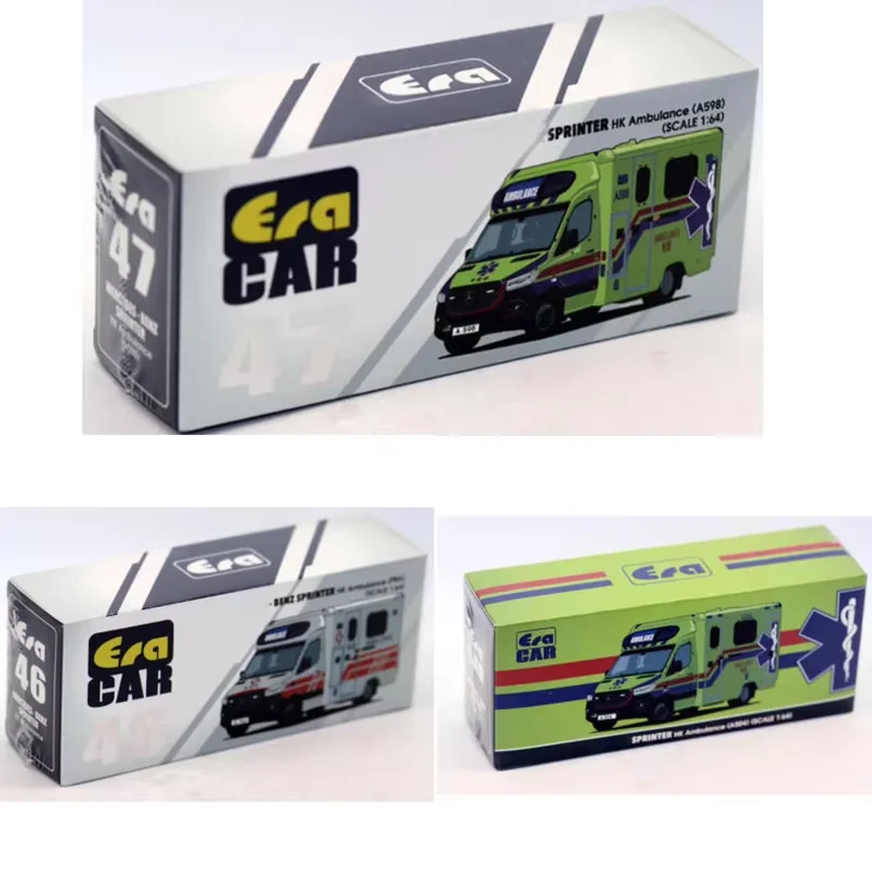 

ERA 1/64 Sprinter HK Ambulacne, модель автомобиля из сплава, статическая коллекция, украшенные праздничные подарки, игрушки
