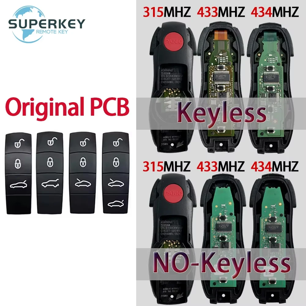 

OEM печатная плата для Porsche Macan Cayenne Panamera Boxster Cayman 911 958 PCF7953P чип 315 МГц 433 МГц 434 МГц умный дистанционный ключ от автомобиля