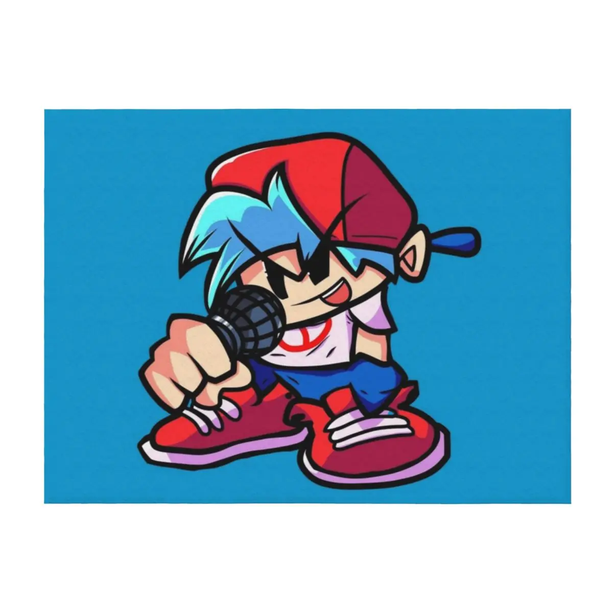 

BoyFriend FNF Detailed Version Throw Blanket Bed covers Large warm winter Plush Blankets