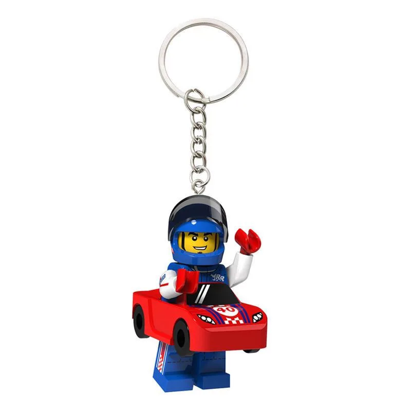 Anime Robot Keychain Building Blocks Cartoon Little Doll Model Toy Men Women Car Bag Charm Keyring Toys Kid Gifts