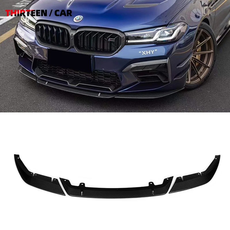 

ST Style dry Carbon Front Bumper Lip Front Spoiler Winglet Splitter for BMW M5 F90 LCI Competition 2021-2023