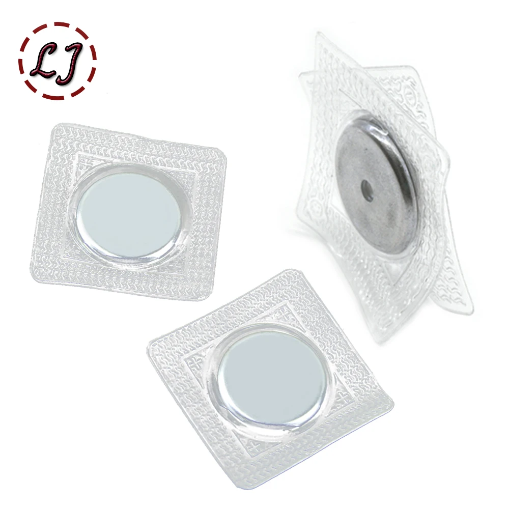 Hot sale high quality PVC Invisible Hidden metal magnetic Snaps button for overcoat bag garment accessories scrapbooking DIY