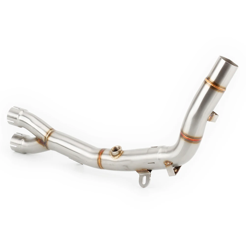 For Honda XL 70 V Transalp 2008 2009 2010 2011 2012 2013 2014 2015 2016 2017 Escape Motorcycle Exhaust Middle Link Pipe Slip-On