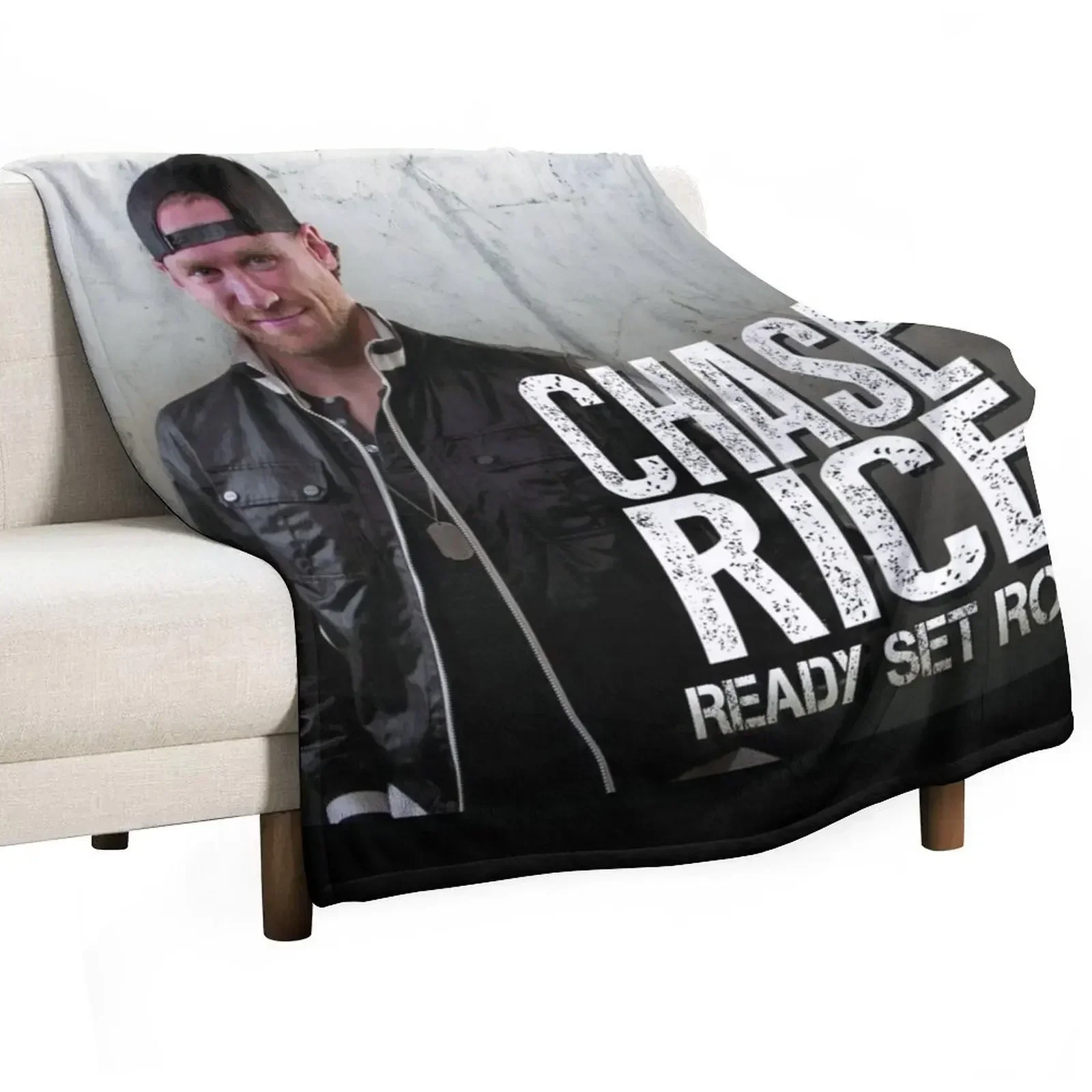 

Chase Rice ready set roll Throw Blanket Furrys Plaid Loose Blankets