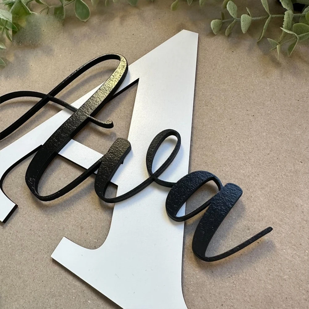 1pc customizable double-layer name tag logo, multi-layer customized gift, personalized housewarming gift, holiday gift