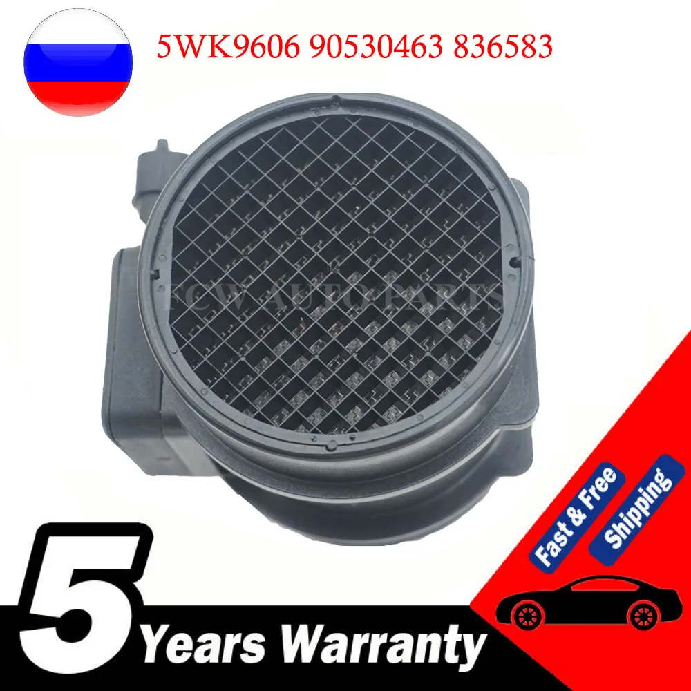 Mass Air Flow MAF Sensor For Opel Vauxhall Astra Corsa Meriva Omega Vectra Zafira Saab 9-3 5WK9606 90530463 836583 5WK9 606 641