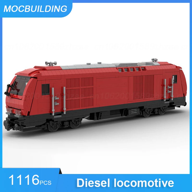 Diesel Locomotive ER20 Hercules ÖBB 2016 - MOC Building Blocks DIY Assemble Bricks Train Transportation Xmas Toys Gifts 1116PCS