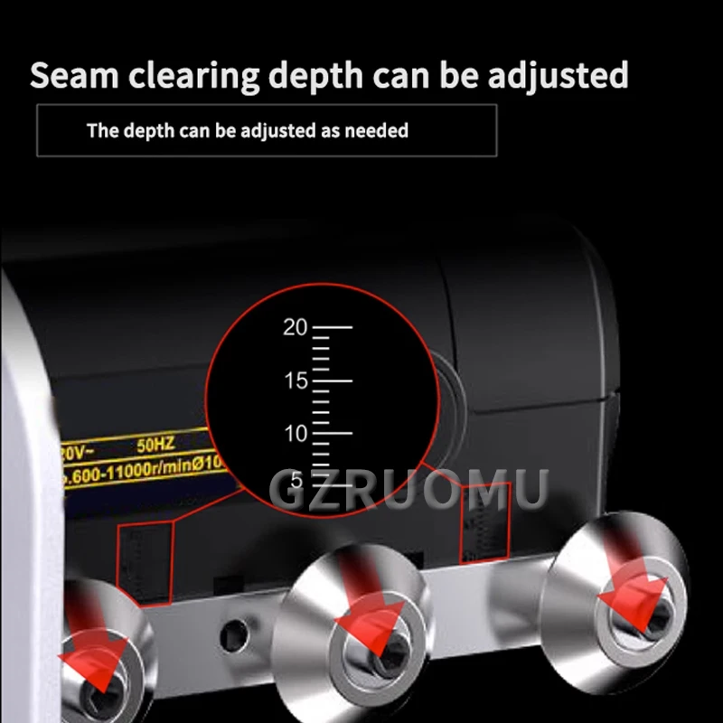 QY-100 Electric Seam Cleaning Machine Floor Dust-Free Seam Grooving Cleaner Ceramic Tile Beautiful Seam Construction Tool 960W