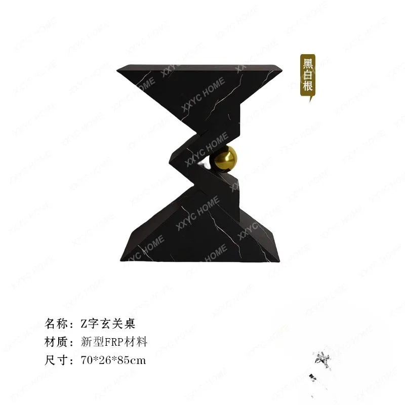 Y1 Modern simple entry rock slab ultra-narrow partition end view table decorative cabinet against the wall