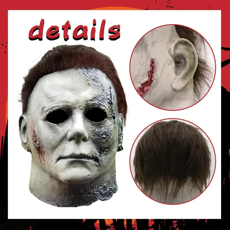 Halloween, Horror Masquerade Party, Michael Myers Kostuum Eng Cosplay Masker voor Volwassenen ob;8