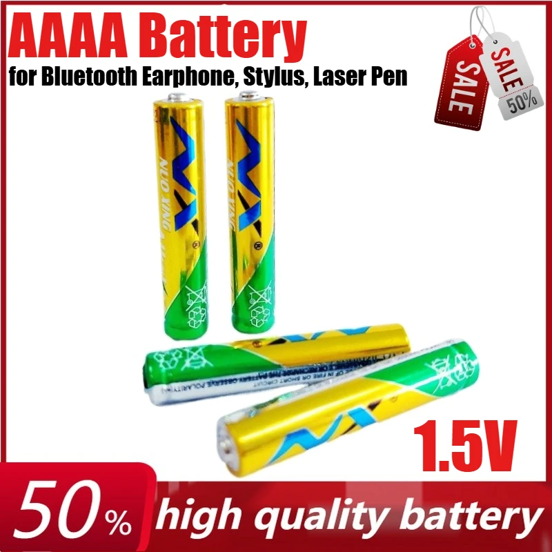 

1.5V AAAA E96 LR61 LR8D425 Alkaline Battery for Bluetooth Earphone,Stylus,Laser Pen,Touch Pen, Clock,Remote Control ,MN2500