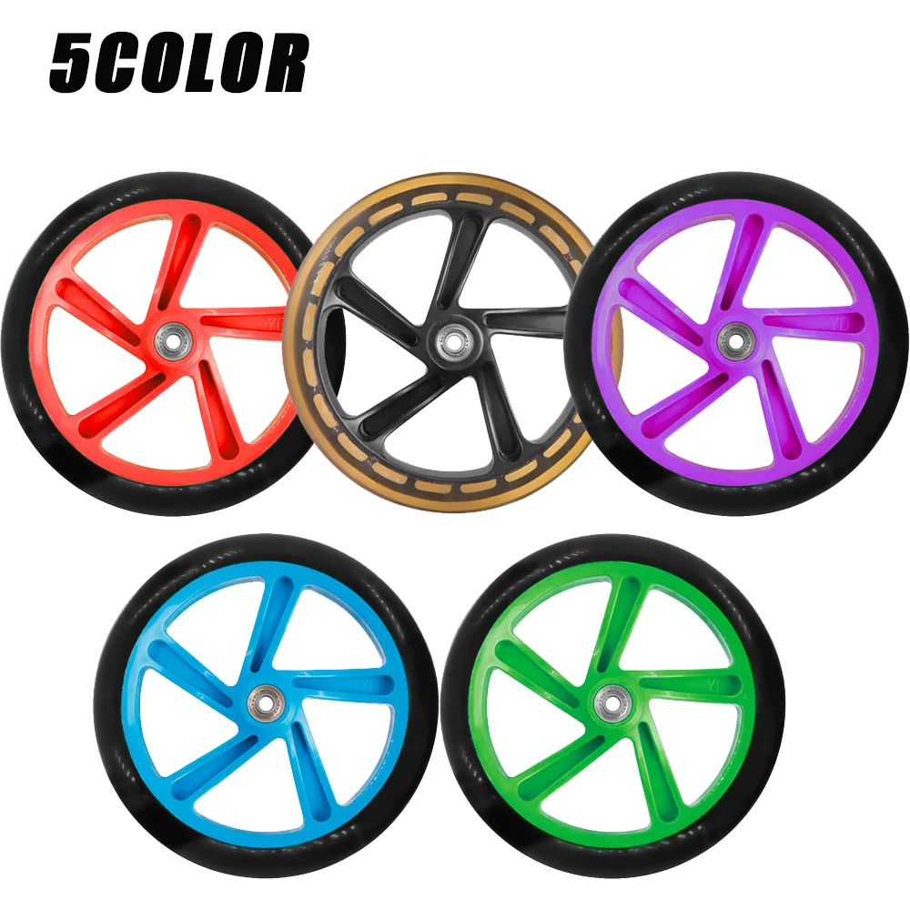 Smart Scooter Novel-1PCS Scooter 5 Colors Wheel 200 mm PU Material Wheel Thickness 30 MM For ABEC-7 Bearing  Electric Skateboard