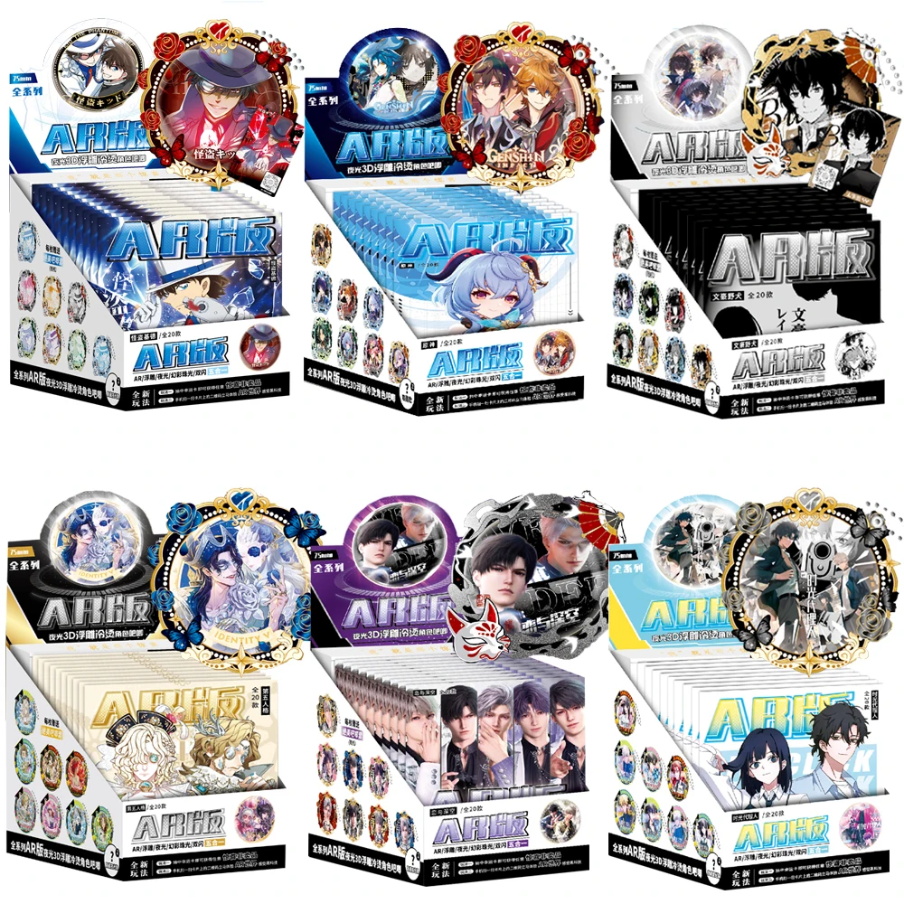 Anime Game Hot IP Badge Cartoon Characters Unique Creative 75mm 3D Relief Noctilucent Brooches on Backpack Kids Birthday Gifts
