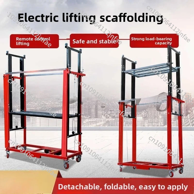 Construction Aerial Work Scaffold - Folding Electric 3/5/9/10M Adjustable Height Lifting Platform