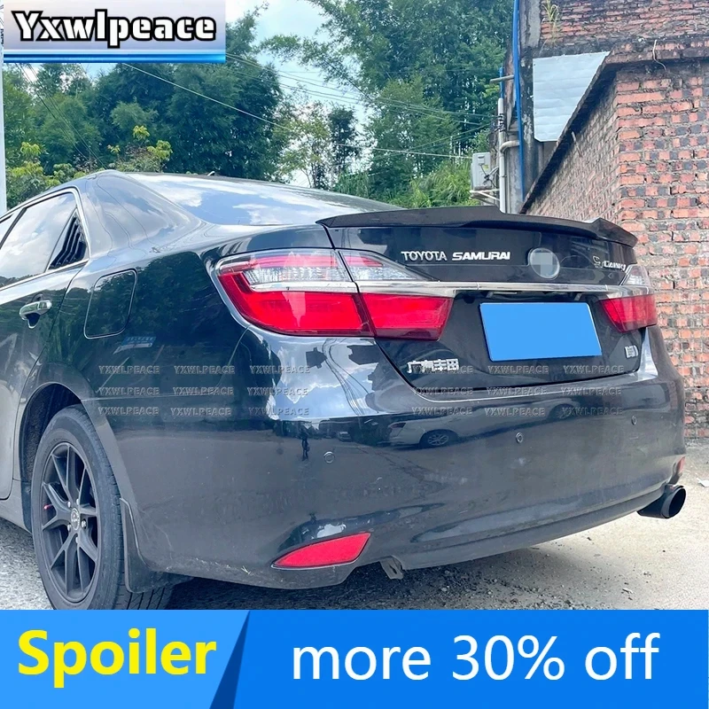 

For Toyota Camry 2012 2013 2014 2015 M4 Style Real Carbon Fiber Forged Carbon Car Rear Wings Spoiler Body Kit Accessories