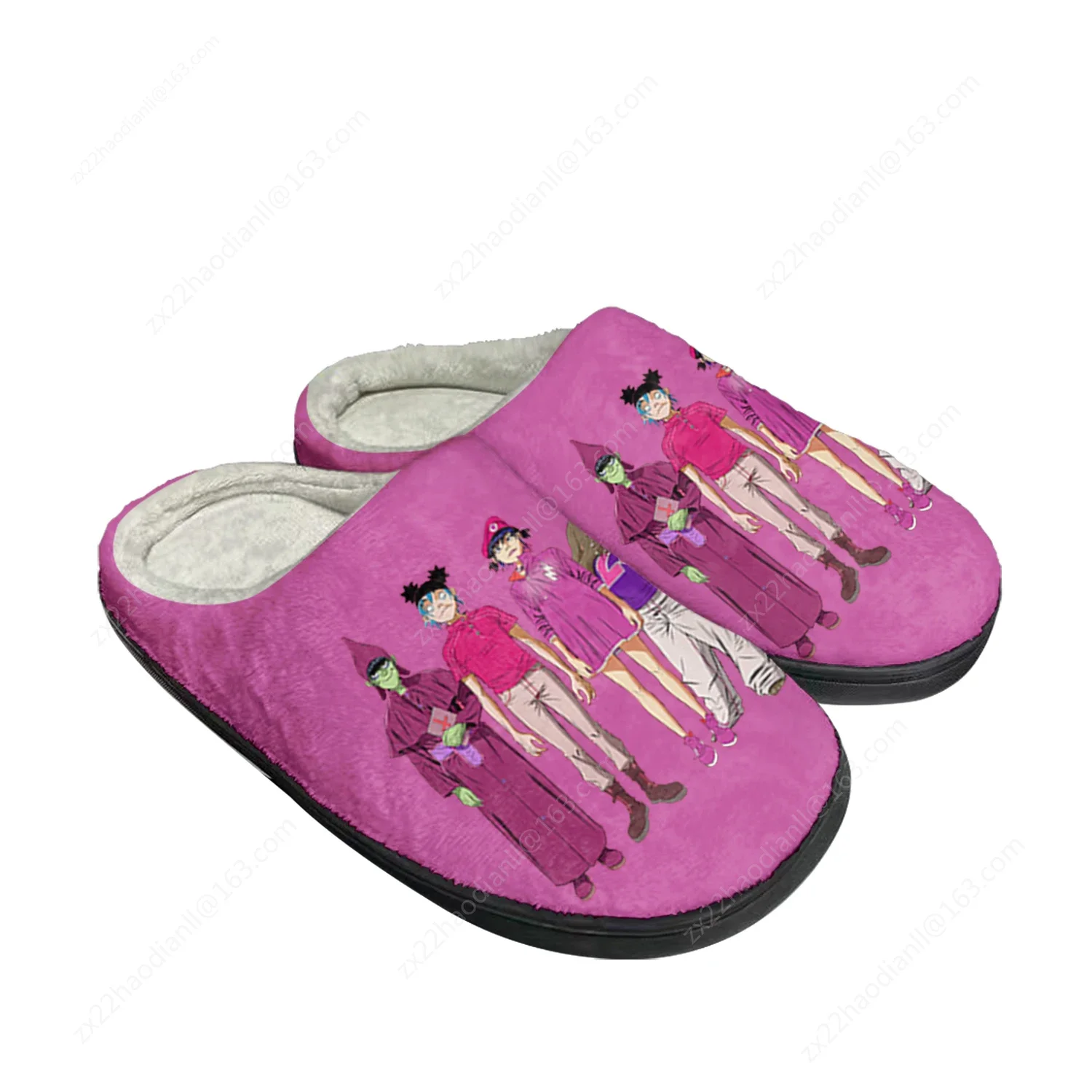 Gorillaz Virtual Rock Band Fashion Home Cotton Custom Slippers Mens Womens Sandals Plush Bedroom Keep Warm Shoe Thermal Slipper