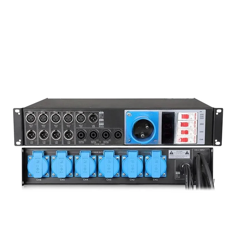 Stage Power Through Box Line Array Electric Box Hub Power Amplifier Distribution Box Audio Signal Power Manager