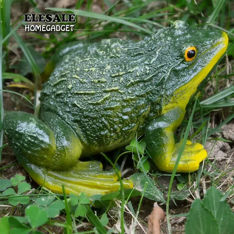 Cute Resin Decorative Frog Statue DIY Outdoor Garden Bonsai Store Decoration Animal Sculpture For Desk Garden Decor Ornament