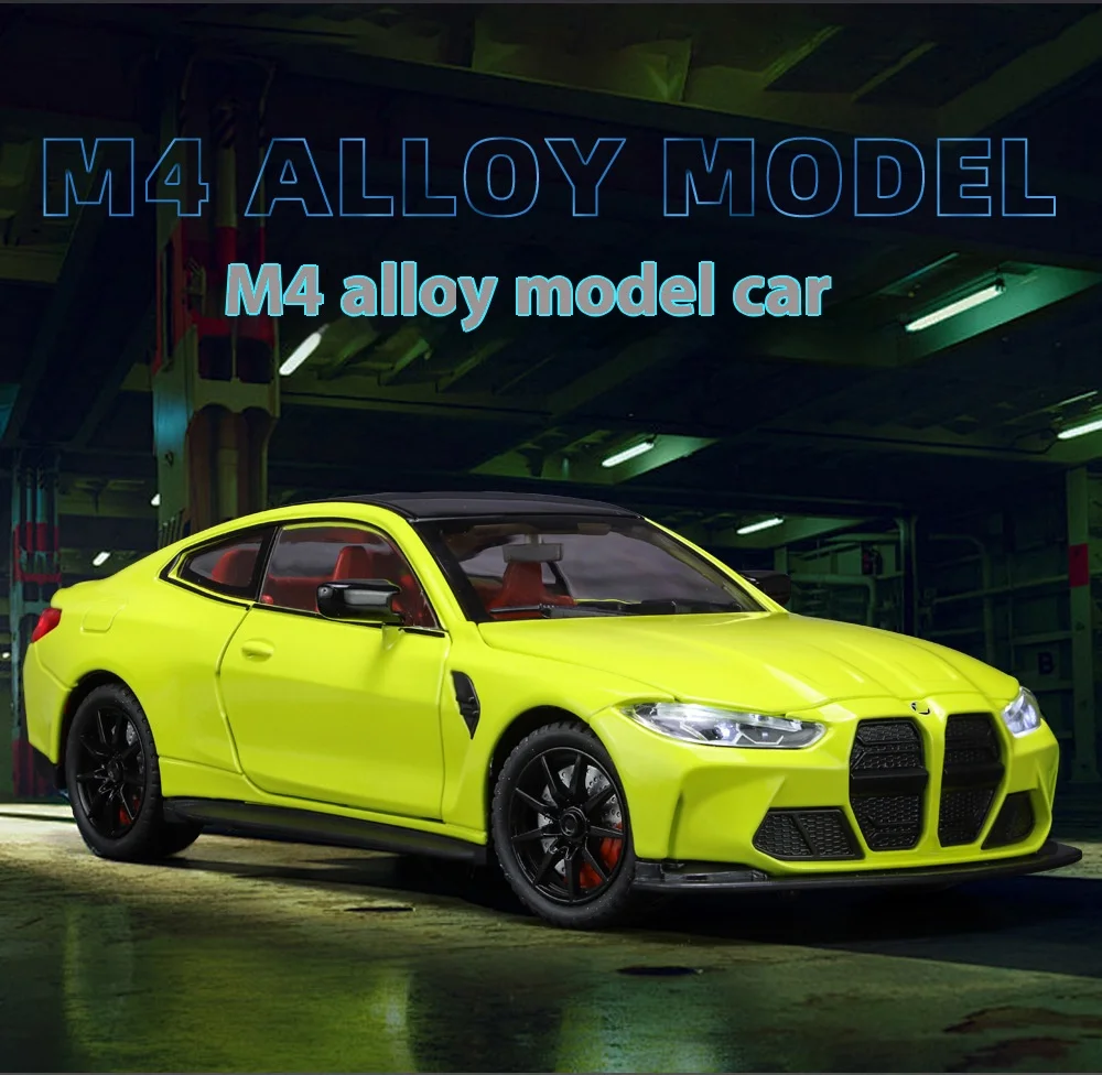 

Игрушечная модель M4 из сплава 1:24, имитация звука и света, изысканные настольные украшения, лучший коллекционный предмет для любителей моделей автомобилей