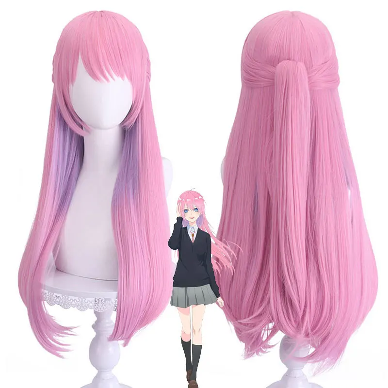 

Synthetic Long Ponytail Wig for Women Natural Wave Heat Resistant Fiber Cosplay Party Daily Use
