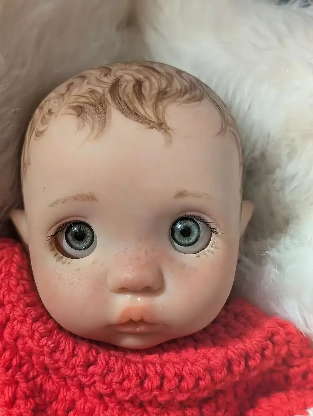 

DLS Customized Limited Supply 16inch Reborn Baby Peeka With Hand Painted Hair Already Finished Doll Christmas Gift