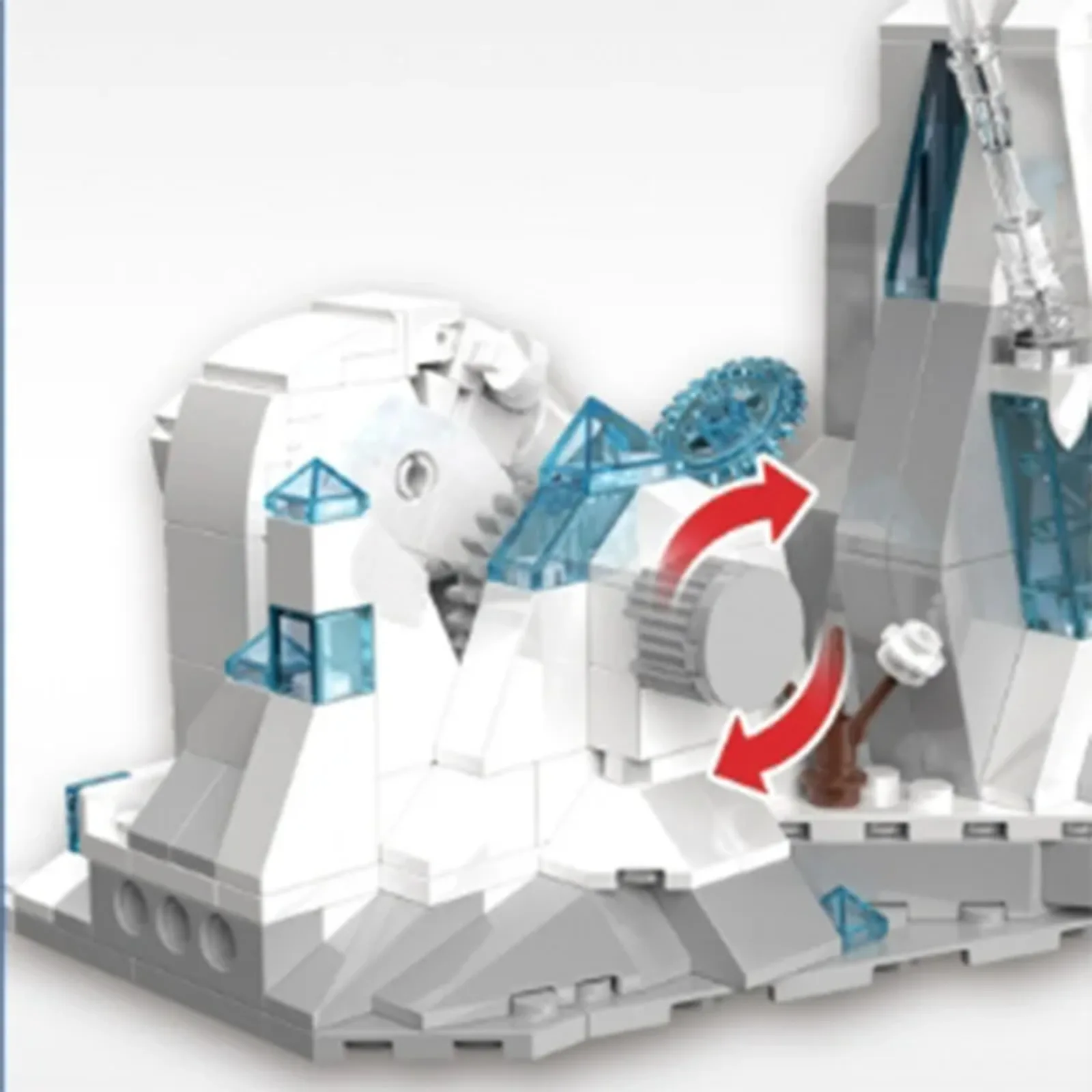 898 Stück Arctic Glacier World Bausteine STEM Lernspielzeug für Kinder, kreatives Montagestein-Set mit Puzzle-Challenge