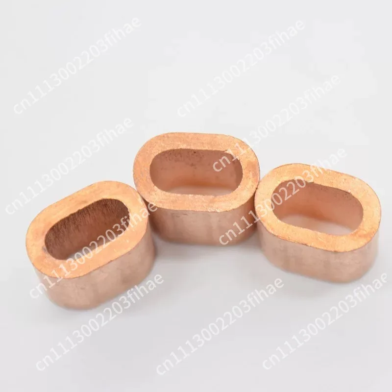 100 pieces · Pack, elliptical copper sleeve 304 stainless steel sleeve 316 wire rope buckle copper chuck pipe sleeve