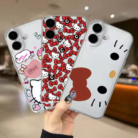 Sanrio Hello Kitty Bow Kawaii Case For Samsung Galaxy A55 A15 A54 A16 A35 A25 A56 A36 A26 S25 S24 Ultra S23 FE S21 S22 Plus Y2K