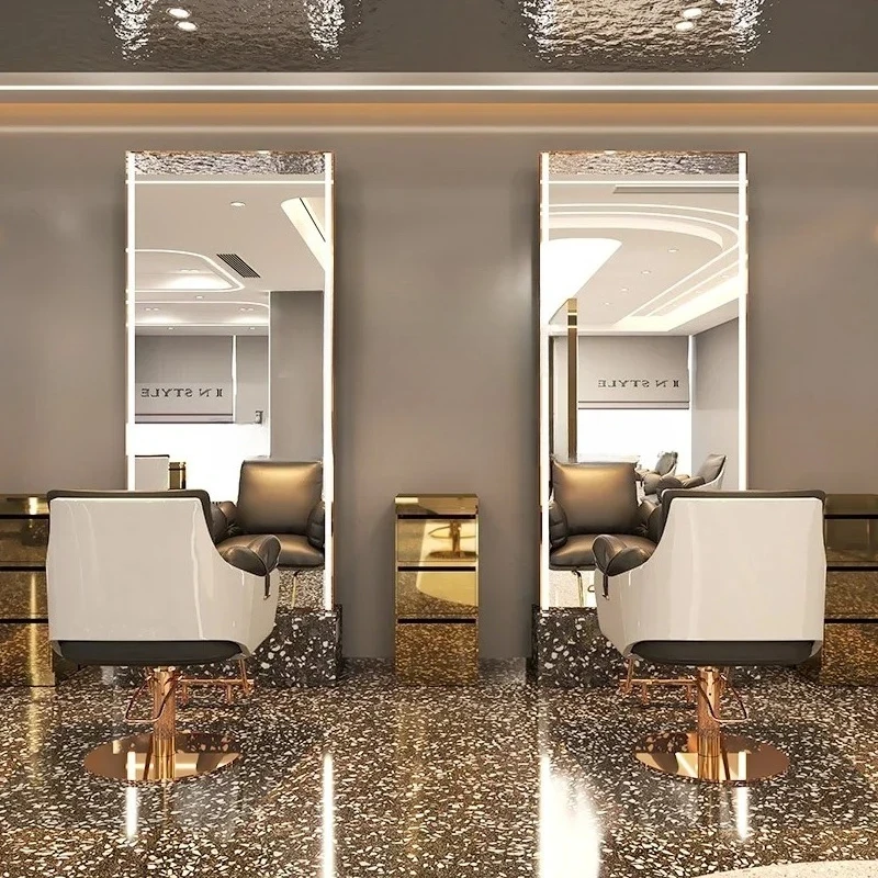 a6.25 special hair cut mirror simple and fashionable single and double-sided floor barber shop mirror