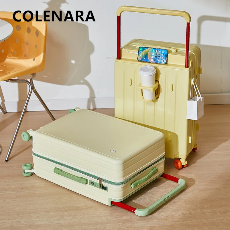 COLENARA High-quality Suitcase 20 Inches PC Boarding Box 24