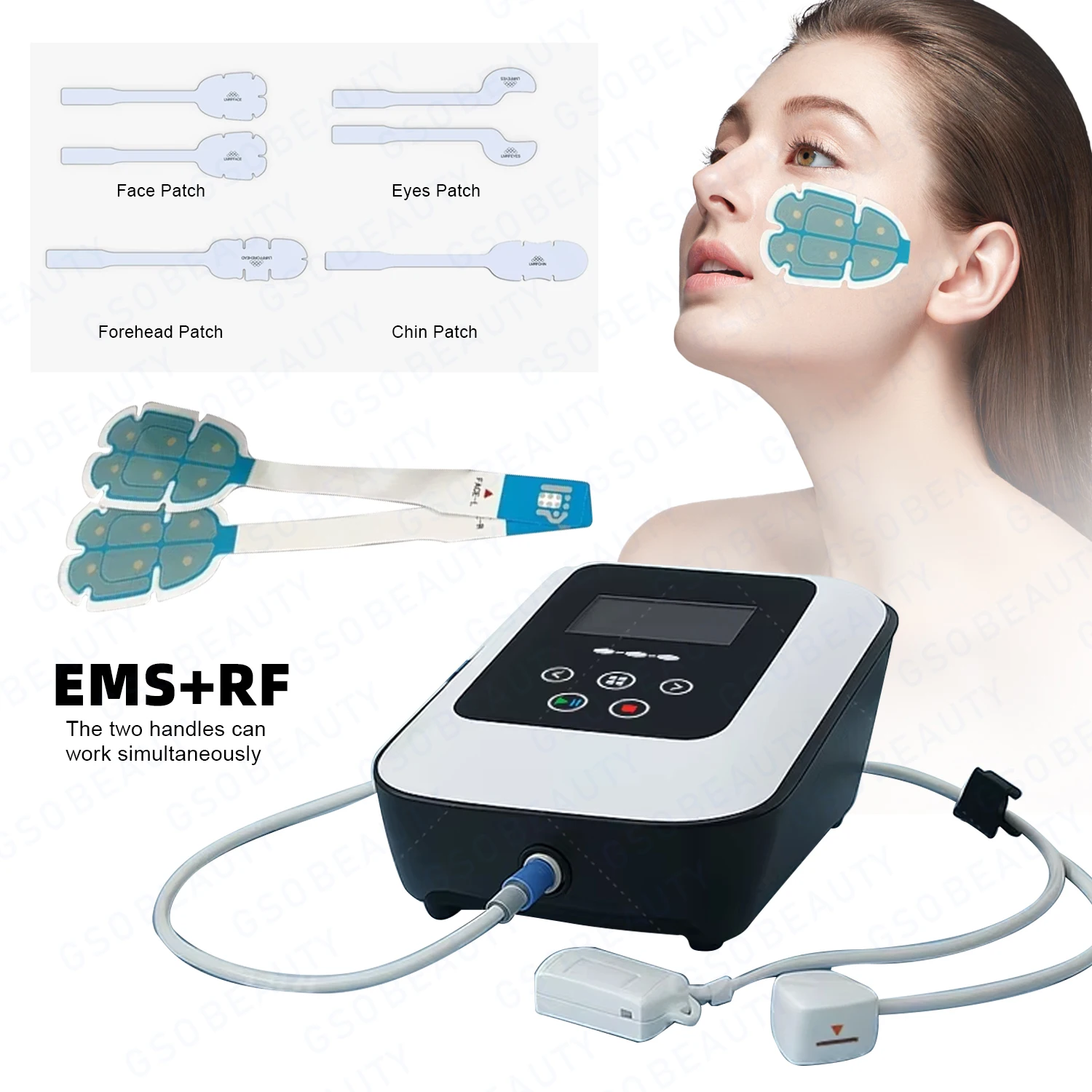 Image 7: Appareil de beauté portable, électrostimulateur facial, machine d'analyse du visage