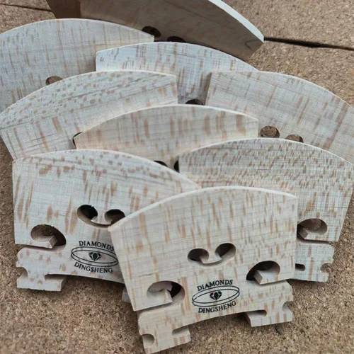 Imagen 2 del producto Puente de violín de alta calidad, madera de arce, tamaño 4/4 a 1/8, accesorios para violín, envío gratis