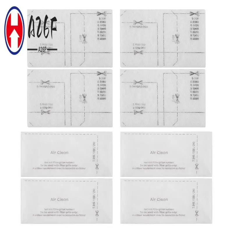 

A26F-6713110 Фильтр для очистки воздуха для пылесоса Фильтрующий коврик с 3944711 Фильтр для очистки воздуха в упаковке из 8 шт.