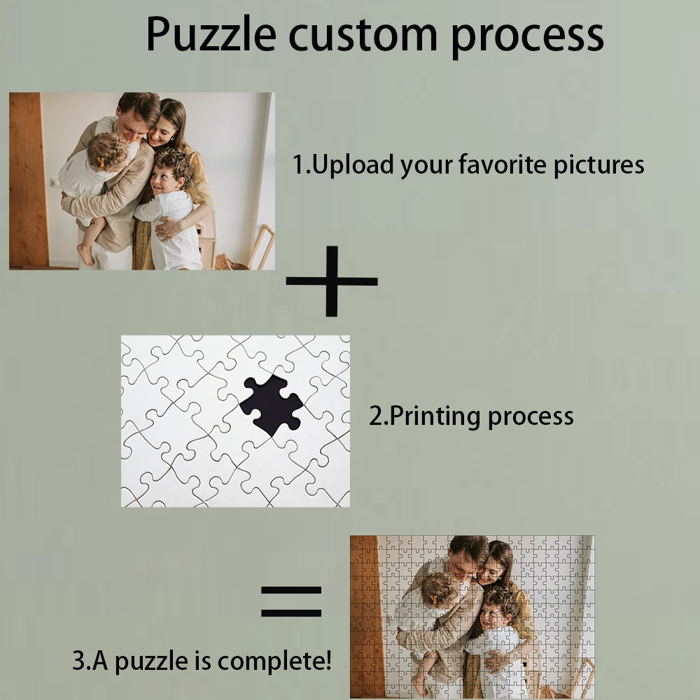 Photo Custom Jigsaw Puzzle 35/200/300/500/1000 Pieces Assembling Picture Wood Puzzle for Adults Educational Toys Puzzles